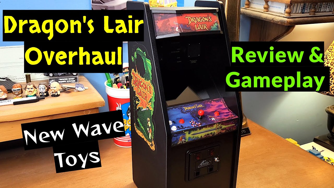 Dragon's Lair X Overhaul Mini Arcade Game Machine RepliCade by New Wave Toys Review and Gameplay! 🕹️