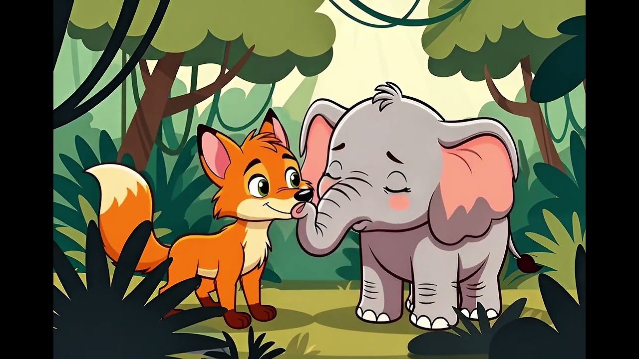 हाथी और लोमड़ी की नई कहानी | Kids Animation Story
