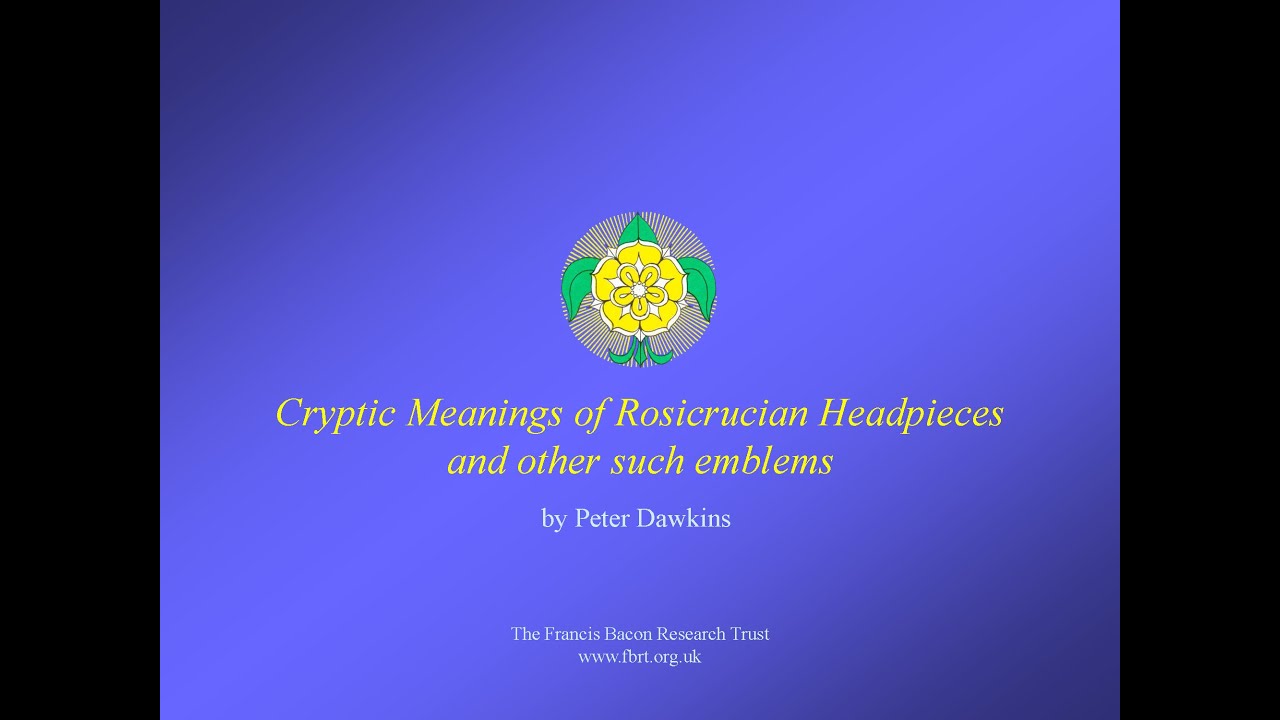 Cryptic Meanings of Rosicrucian Headpieces and other such emblems