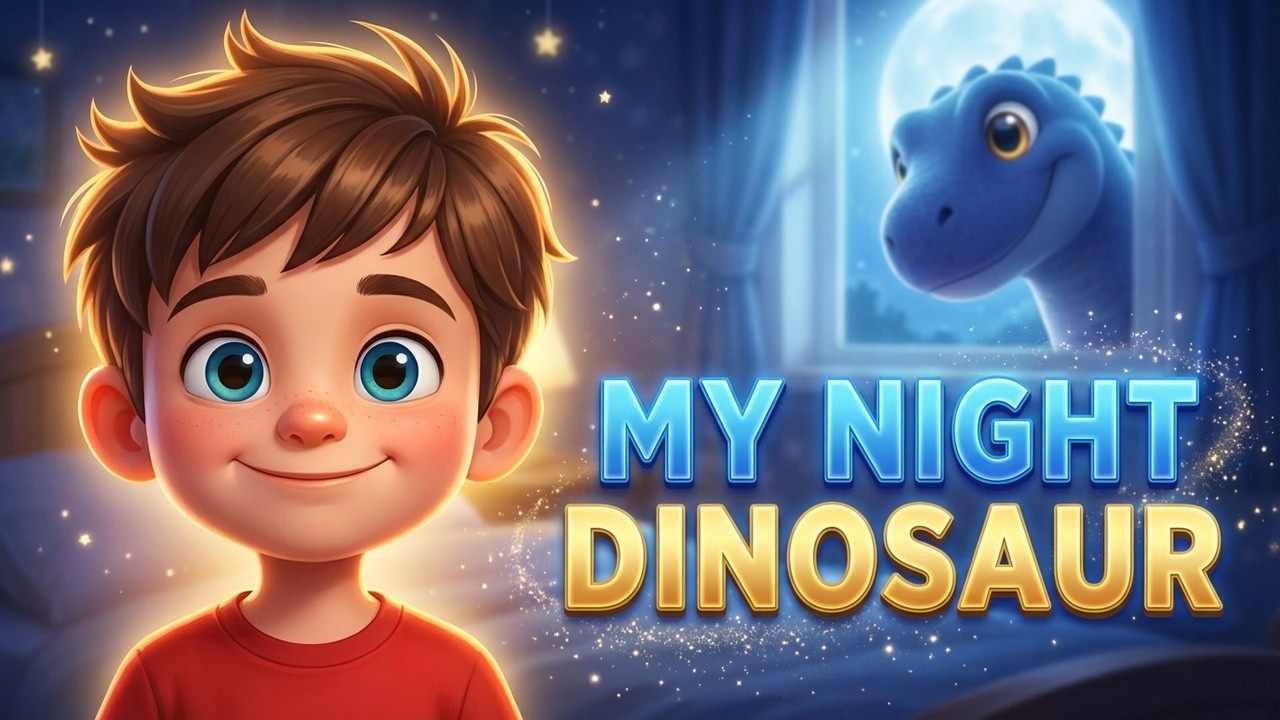 Leo and the Friendly Dinosaur 💤The COZIEST Sleepy Story 💤 Non-Stimulating CUTE Story for Kids