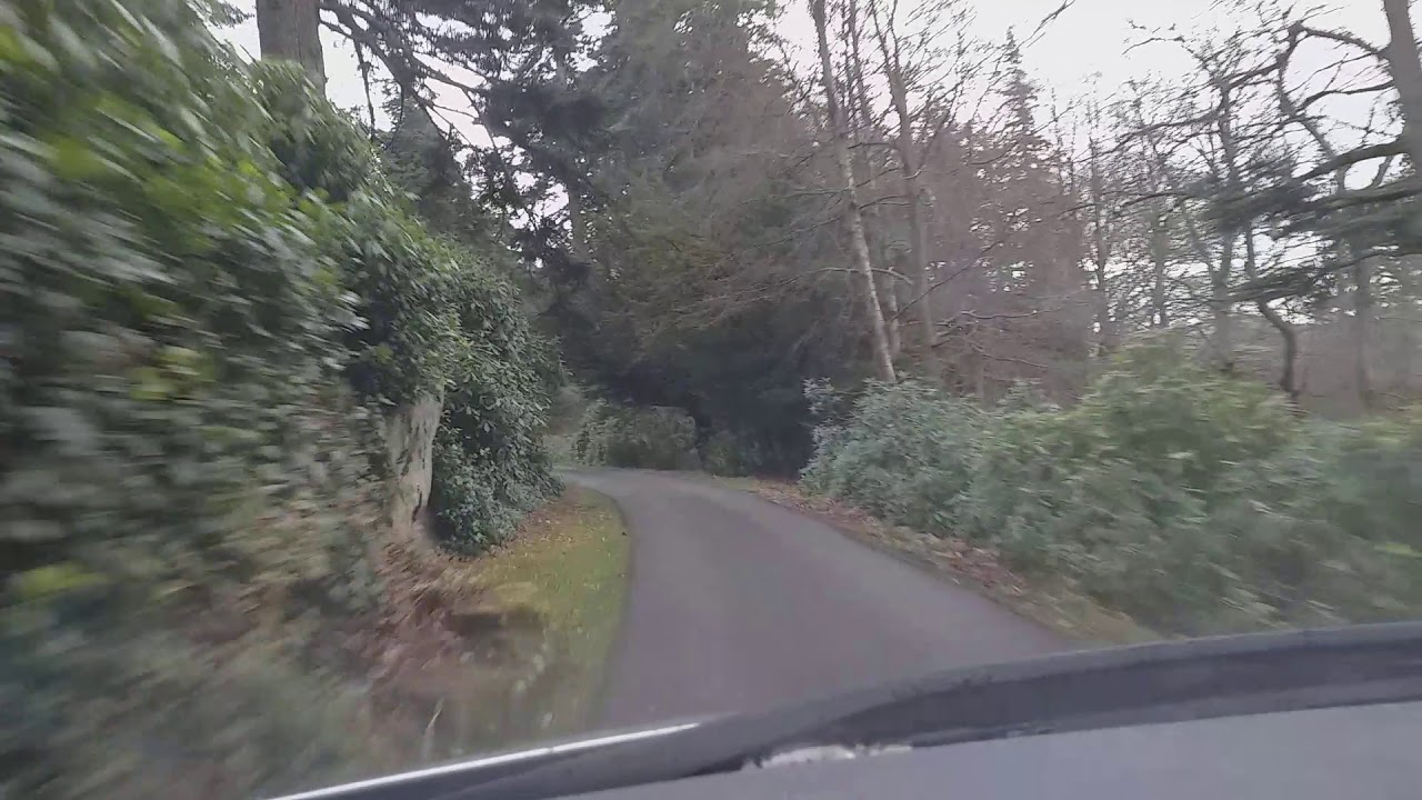 Drive around cragside Northumberland