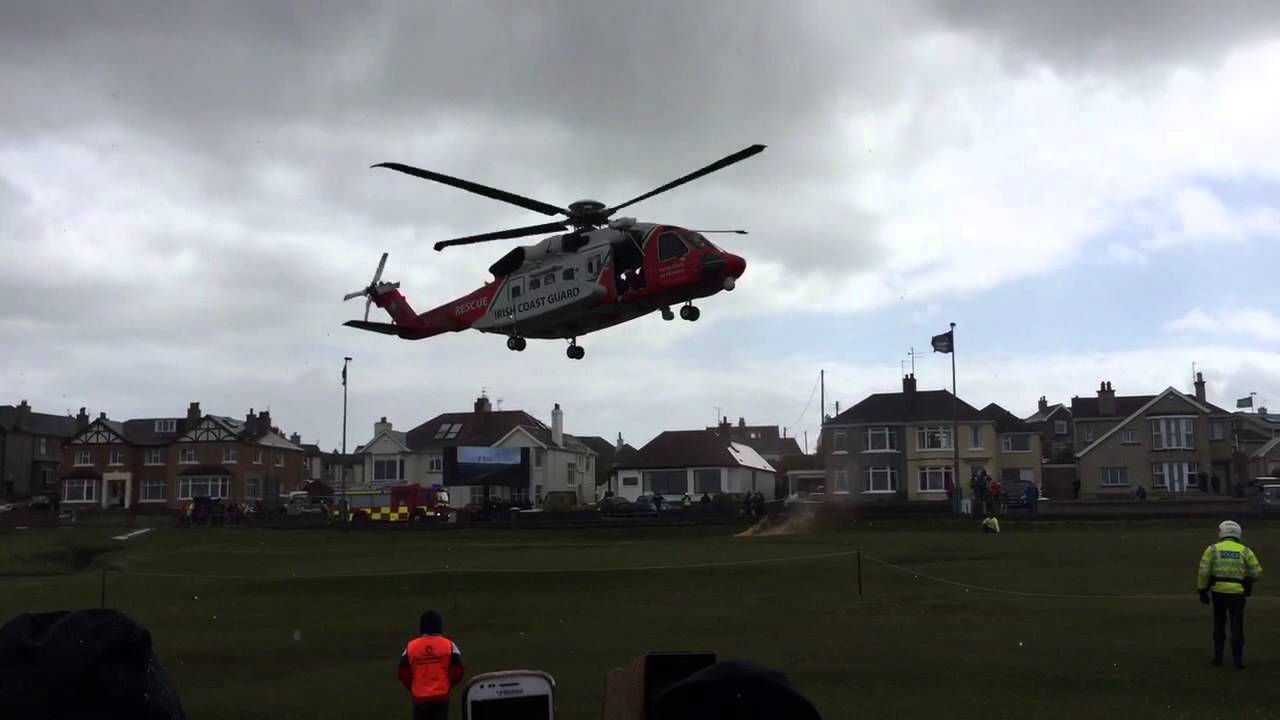 North West 200 Irish Coast Guard Rescue 118 Medivac 16th May 2015