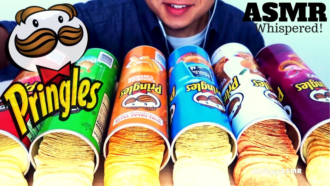 ASMR * PRINGLES CHIPS * | 6 Flavors EXTREMELY CRUNCHY MIX | WHISPERED SATISFYING EATING SOUNDS