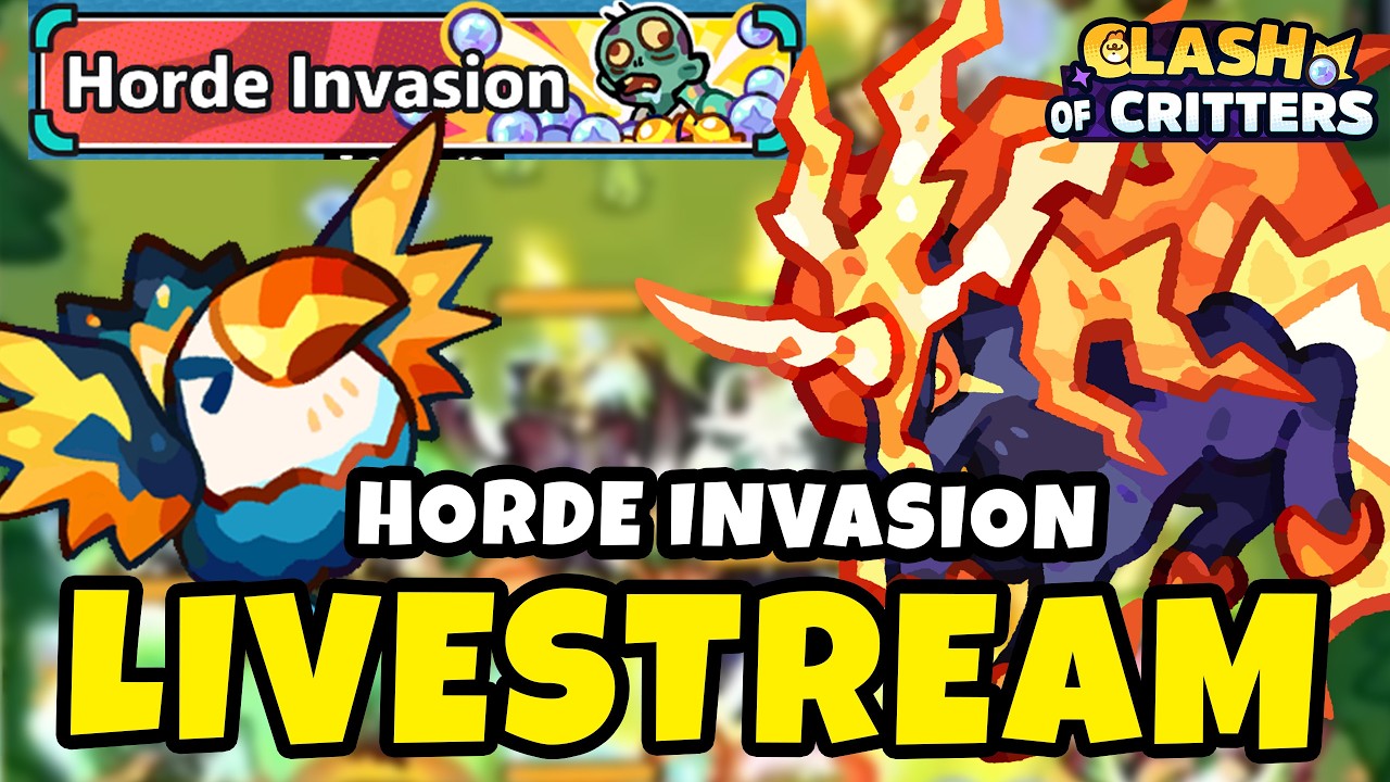 🔴 Horde Invasion + Chit Chat 🔴| CLASH OF CRITTERS