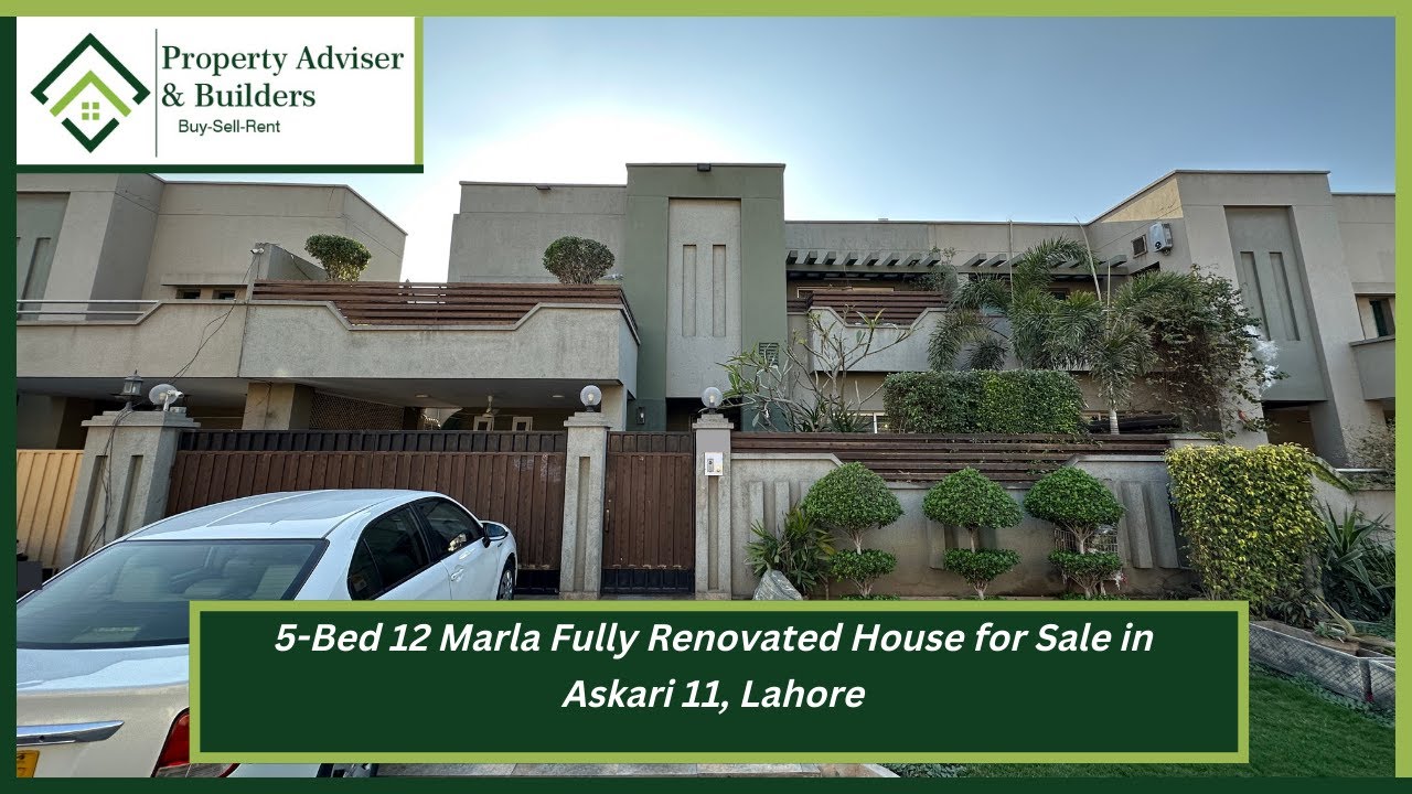 5-Bed 12 Marla Fully Renovated House for Sale in Askari-11, Lahore 