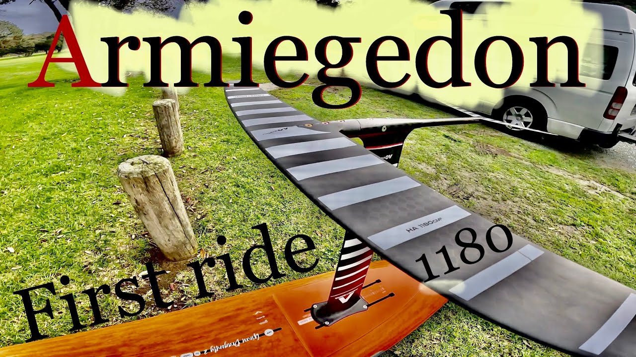 Armstrong Test | First Ride | Sup downwind foiling | Ha 1180 | Armiegedon