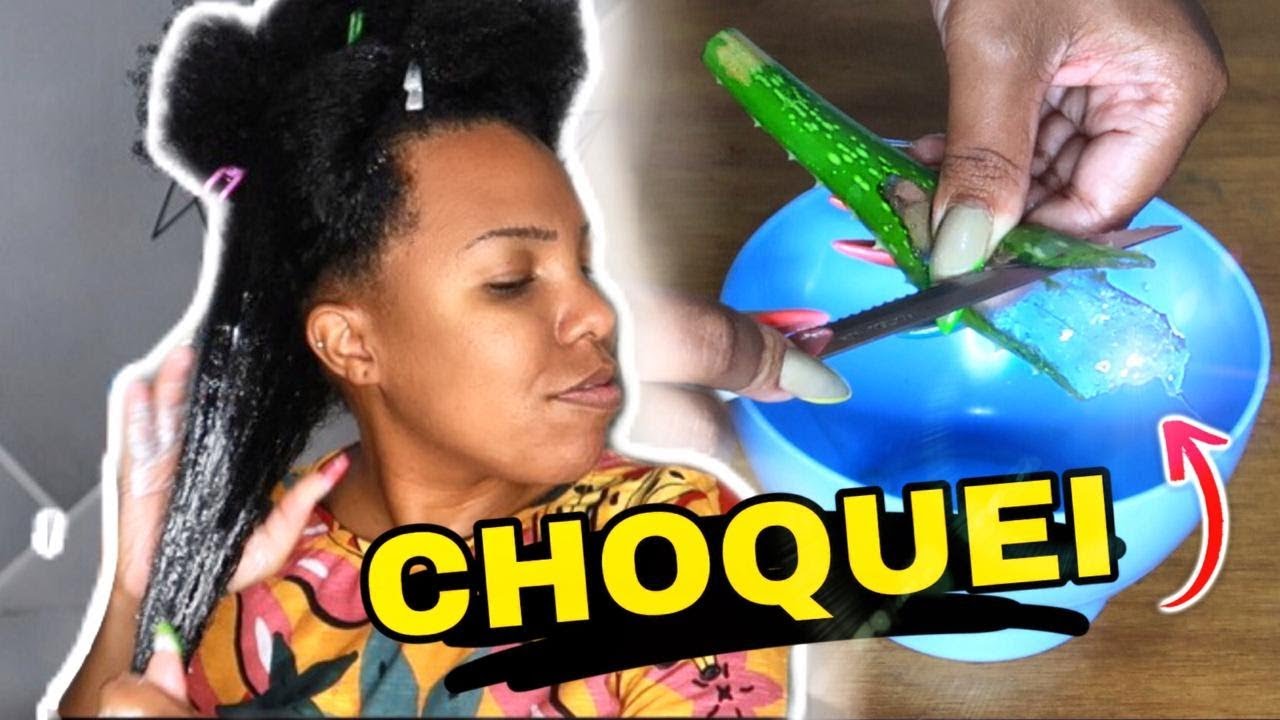 HIDRATAÇÃO PROFUNDA PARA CABELOS RESSECADOS COM BABOSA   por Luany Cristina