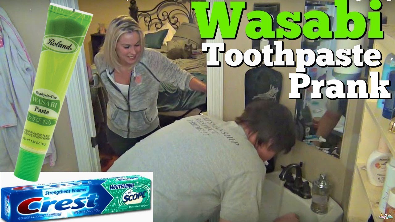 WASABI TOOTHPASTE PRANK - Girlfriend and Boyfriend Pranks