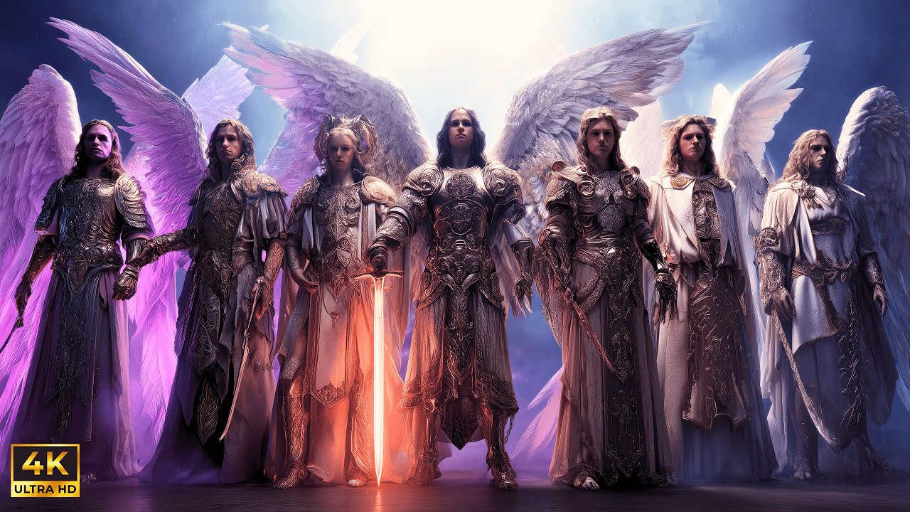 Archangelic Light ✨ 7 Archangels Standing in Divine Unity – Celestial Music for Protection & Healing