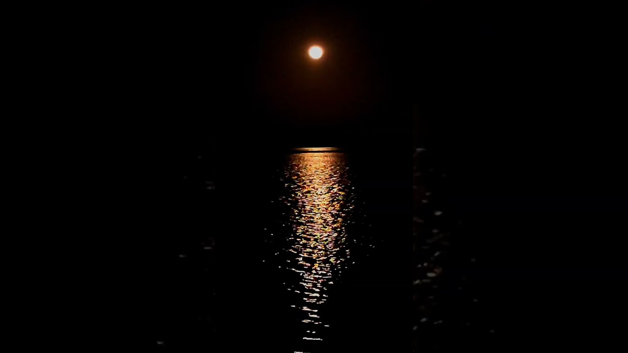 Blood Moon Rising Over Water [-=V=-] 03-03-2026 #fullmoon 