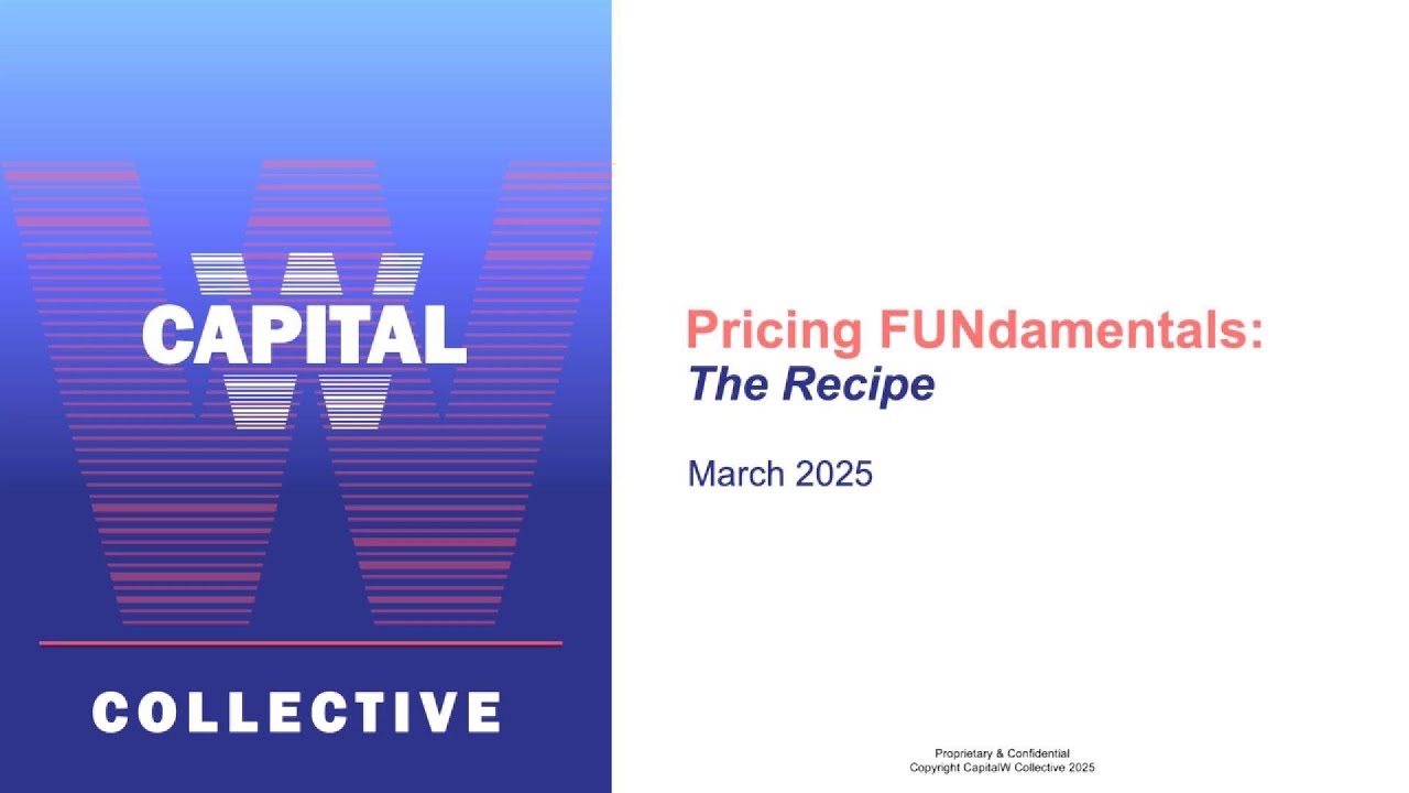 Pricing FUNdamentals: The Recipe