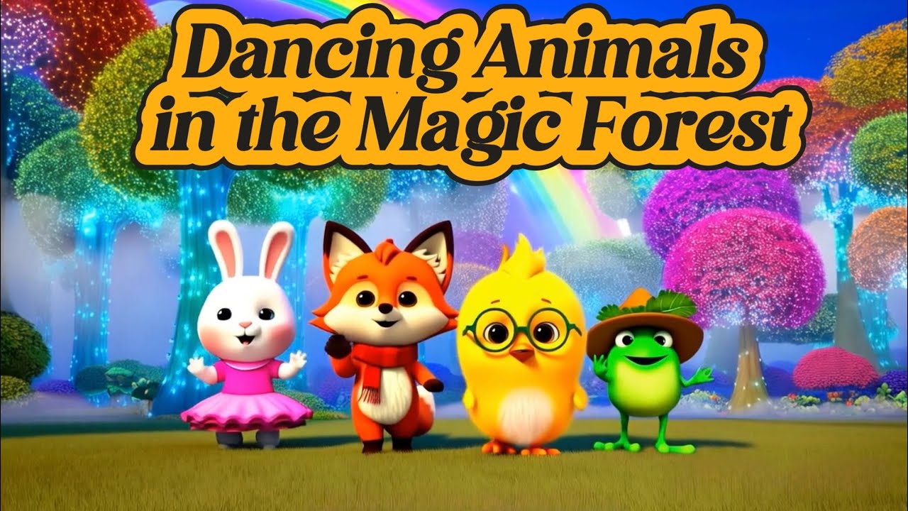 Dancing Animals in the Magic Forest | Fun Animal Dance Song for Kids | Cute Cartoon Music Video