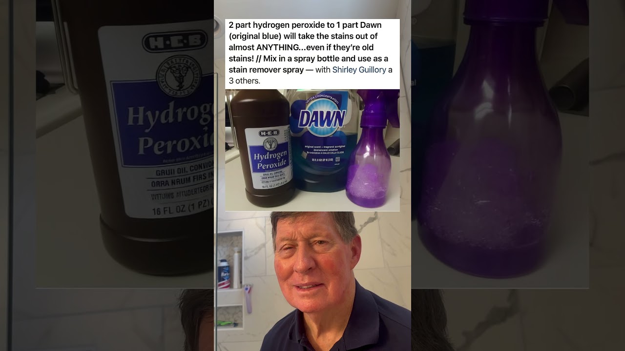 2 Part Hydrogen Peroxide To 1 Part Dawn Will Take The Stains Out of Anything.