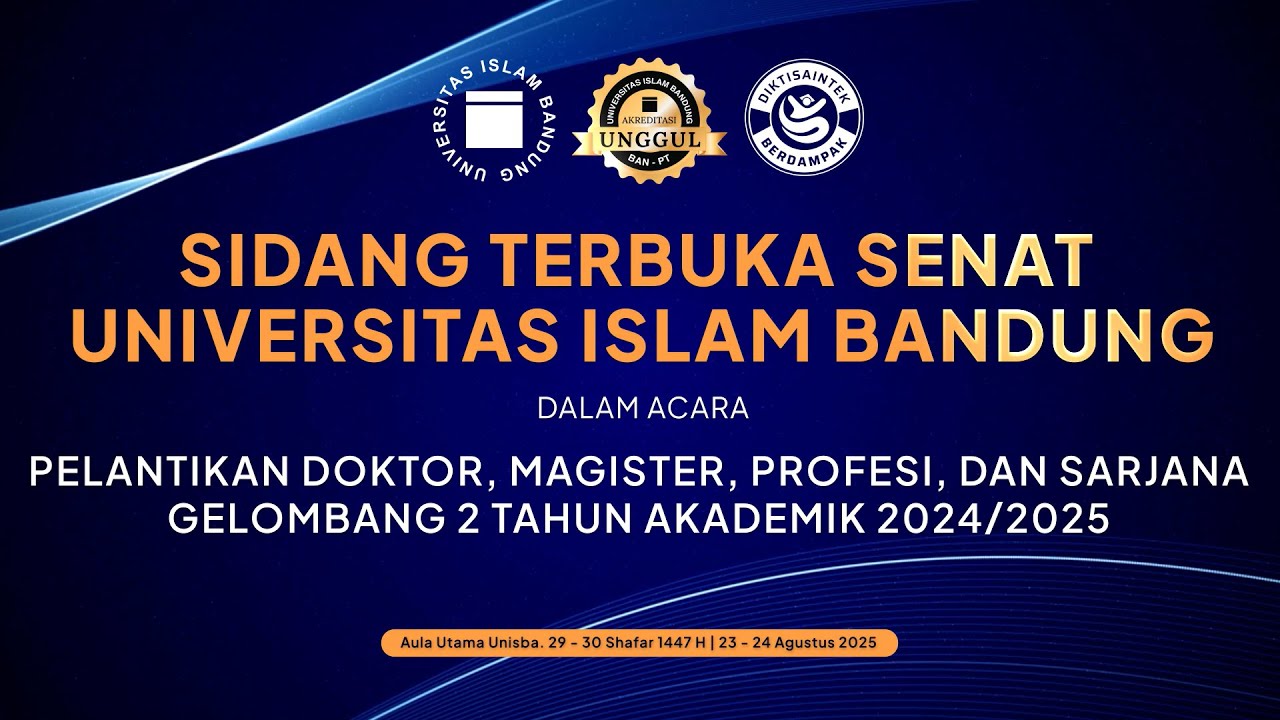 Wisuda Unisba Gel. 2 T.A. 2024-2025 Sesi 4