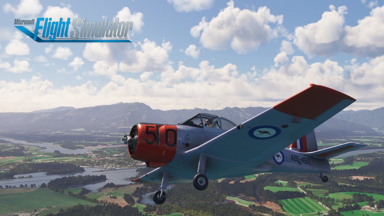 Ant's Airplanes CAC Winjeel - Aerobatics over beautiful New Zealand - Microsoft Flight Simulator