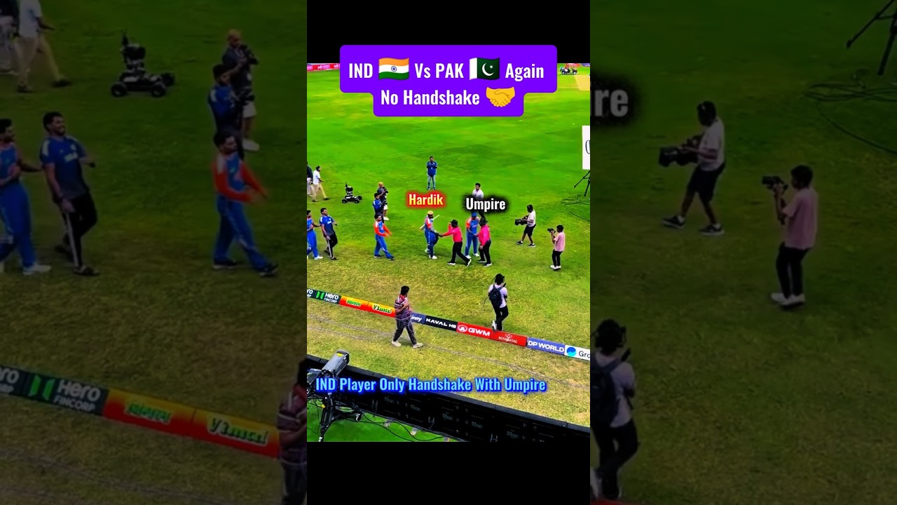 India 🇮🇳 Vs Pakistan 🇵🇰 Again No Handshake 🤝 #indvspak