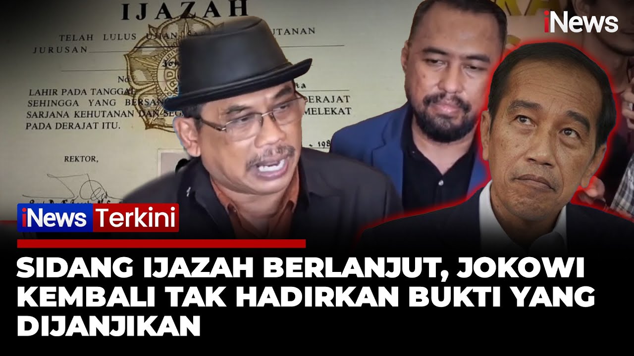 [FULL] Jokowi Kembali Tak Tunjukkan Ijazah di Sidang PN Solo, Penggugat: Dari Awal Memang Tak Ada