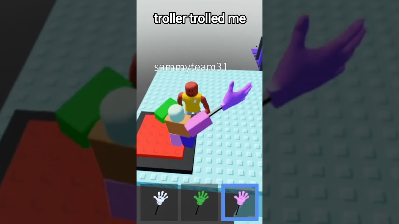 troller gets trolled then quits he got what he deserved #trollers #funny #roblox #freeschlep