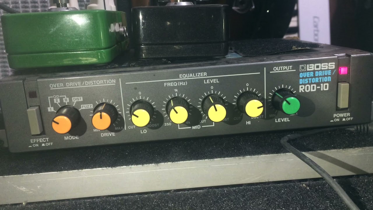 Boss ROD-10 mini-rack overdrive/distorsión. 
