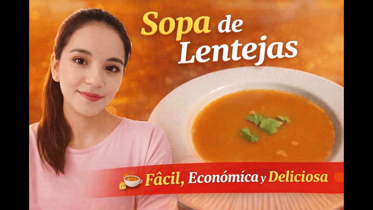 Cómo Hacer Sopa de Lentejas Fácil, Rápida y Económica | Lupita Recetas.