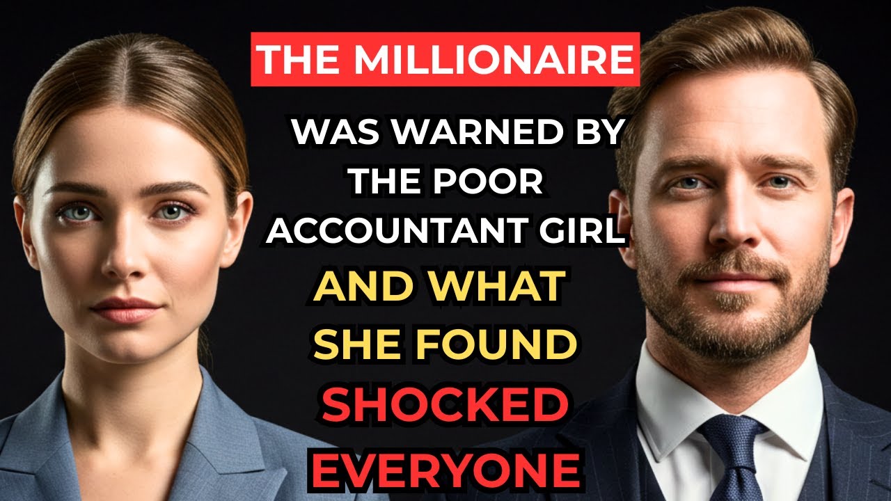 THE MILLIONAIRE was WARNED by the POOR ACCOUNTANT GIRL, and what she FOUND SHOCKED everyone