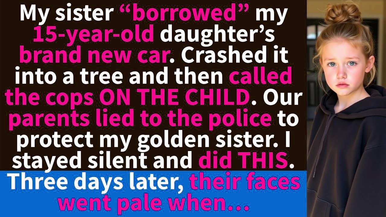 My sister totaled my 15 year old’s brand new car and then called the cops ON HER