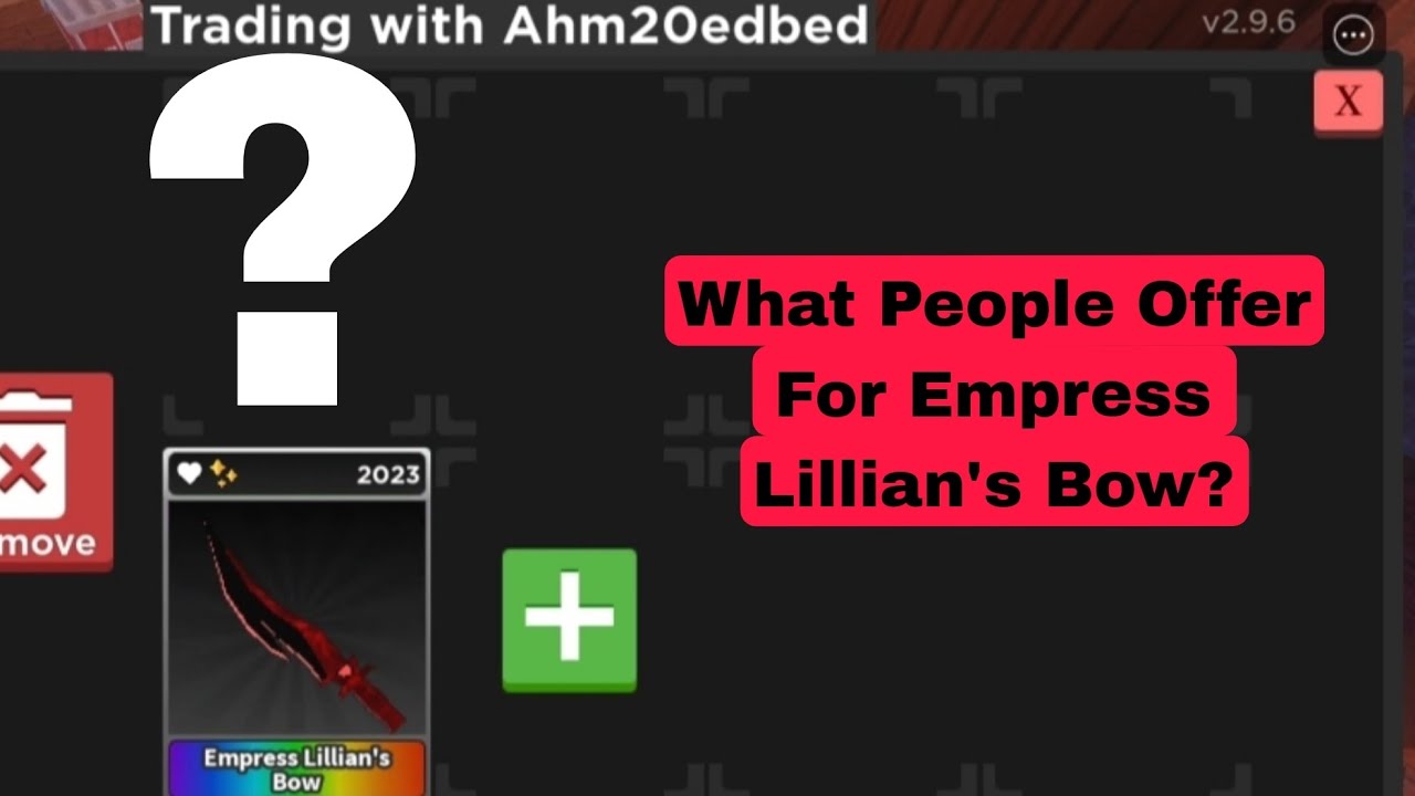 What People Offer For Empress Lillian's Bow? | Survive The Killer! #survivethekiller #trading