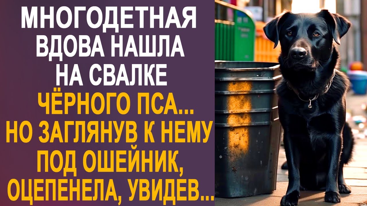 Многодетная вдова нашла на свалке уличного пса. Но заглянув ему под ошейник, оцепенела...