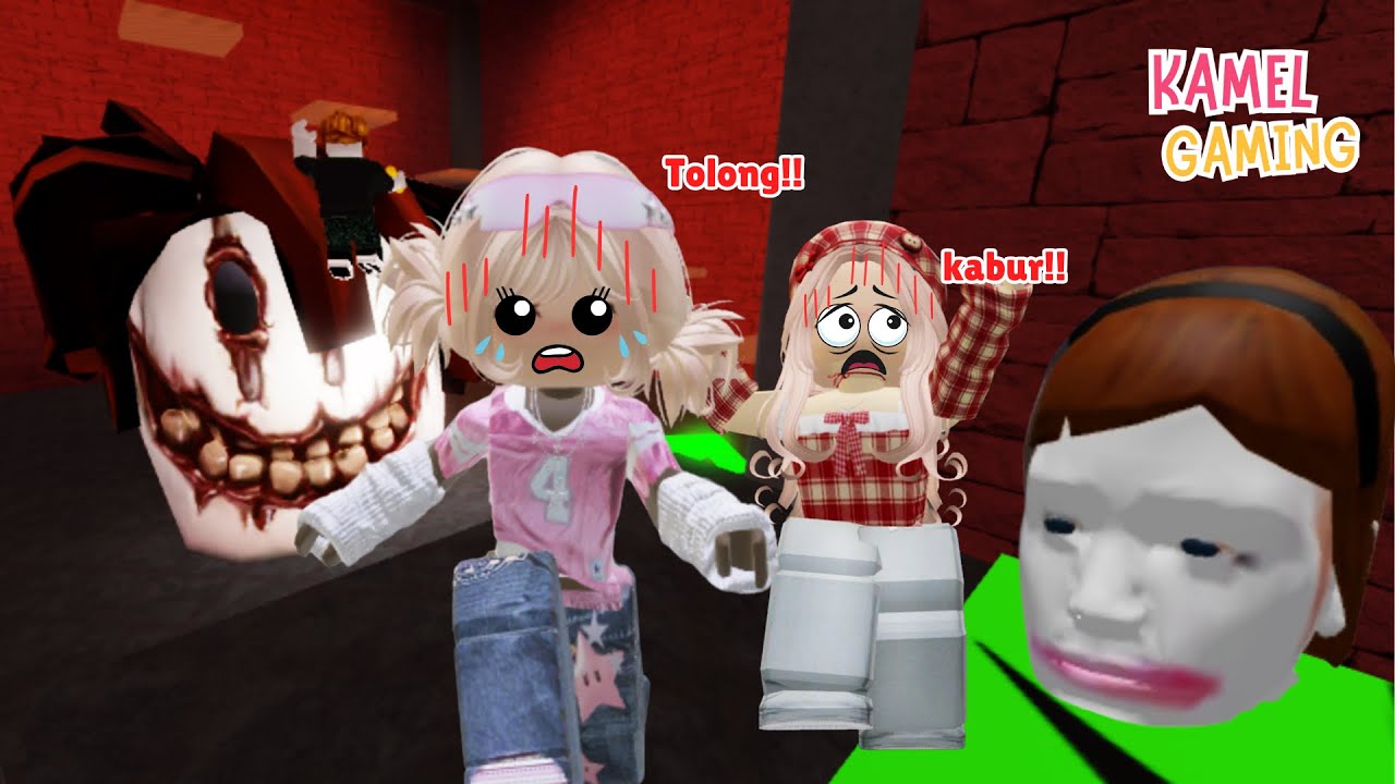 KABUR DARI KEJARAN MONSTER KEPALA BUNTUNG ROBLOX