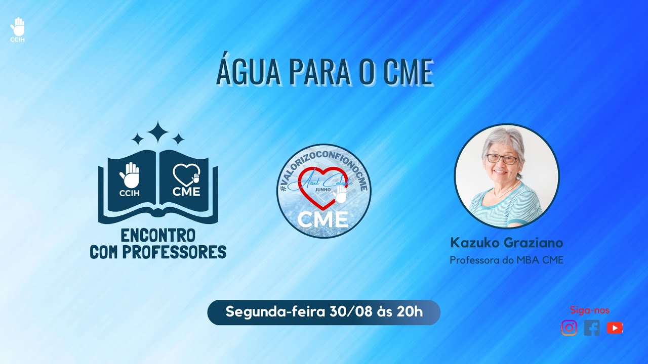 Qualidade da água no CME e no hospital