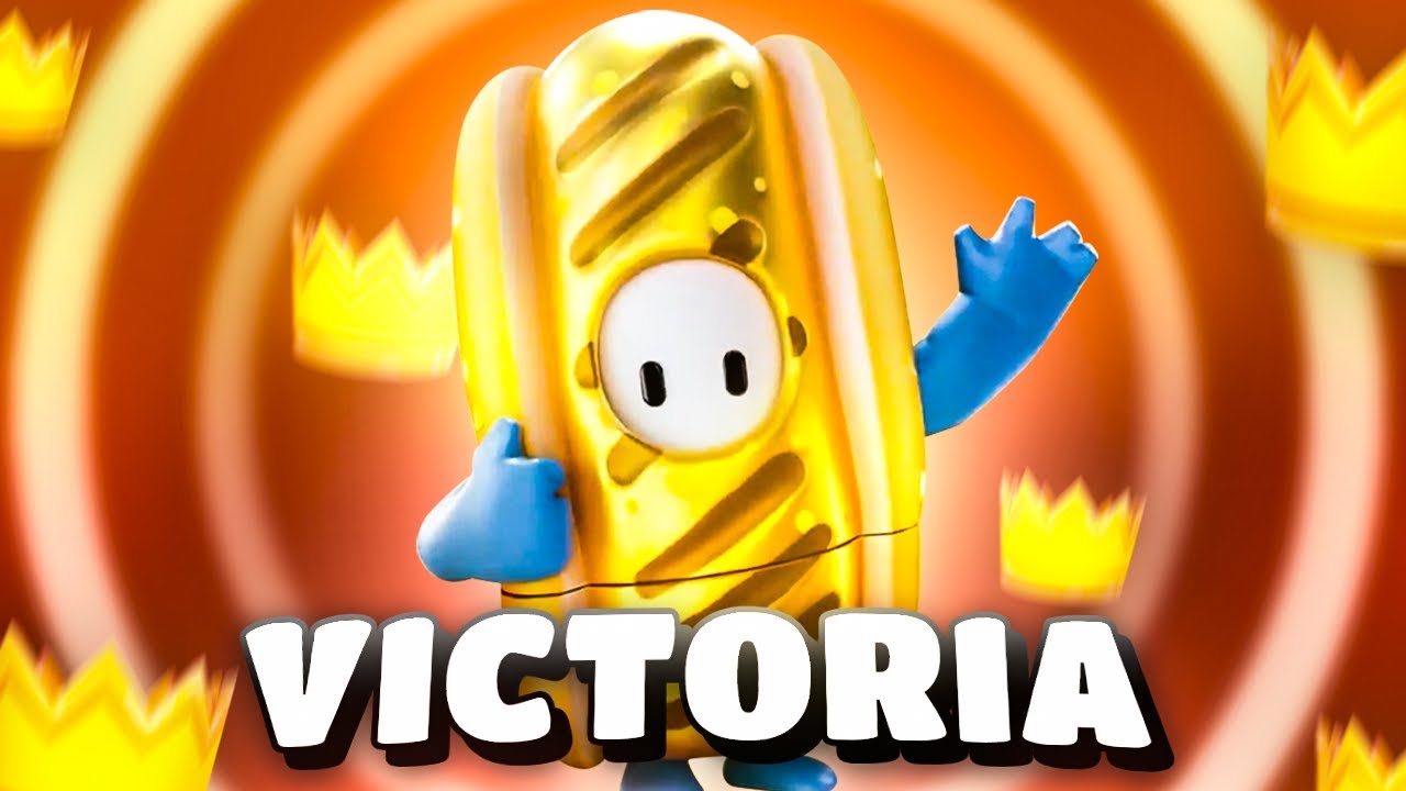 VICTORIA CON LA SKIN DE HOTDOG DORADO EN FALL GUYS 🌭