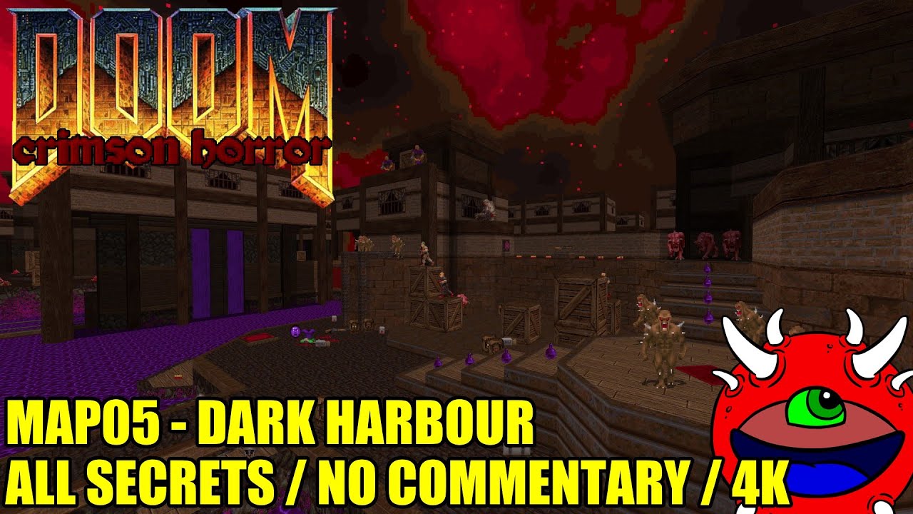 Doom 2: Crimson Horror - MAP05 Dark Harbour - 100% Secrets
