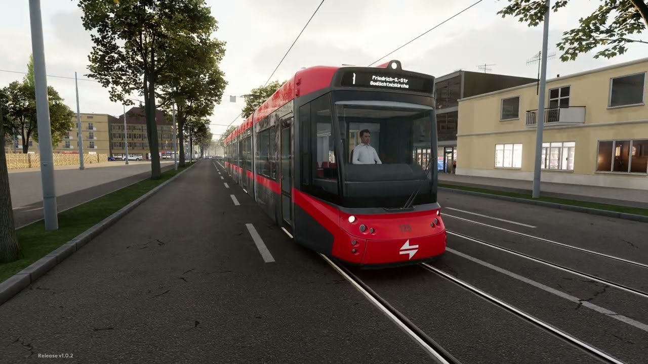 CTSTram Linie A von Am Weidensee nach Frd Schneider Pl