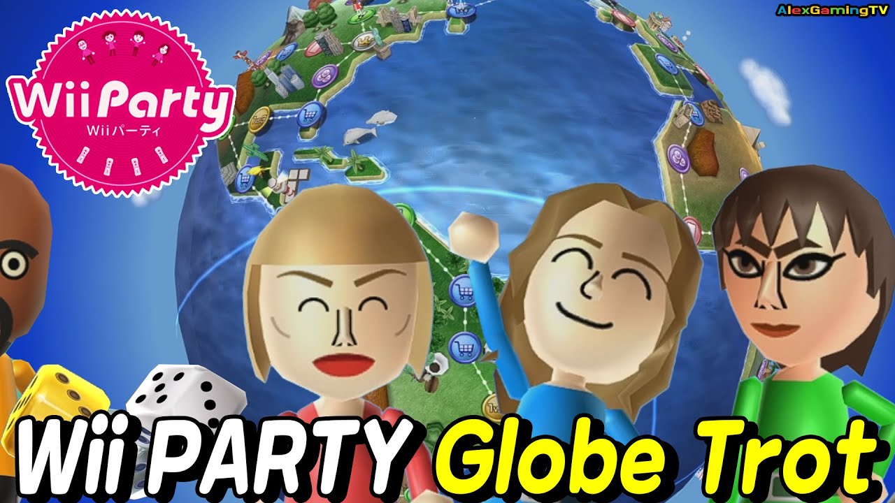 Wii Party - Globe Trot(Expert com) Molina vs Silke vs Susana vs Eva | Who's unlucky? AlexGamingTV