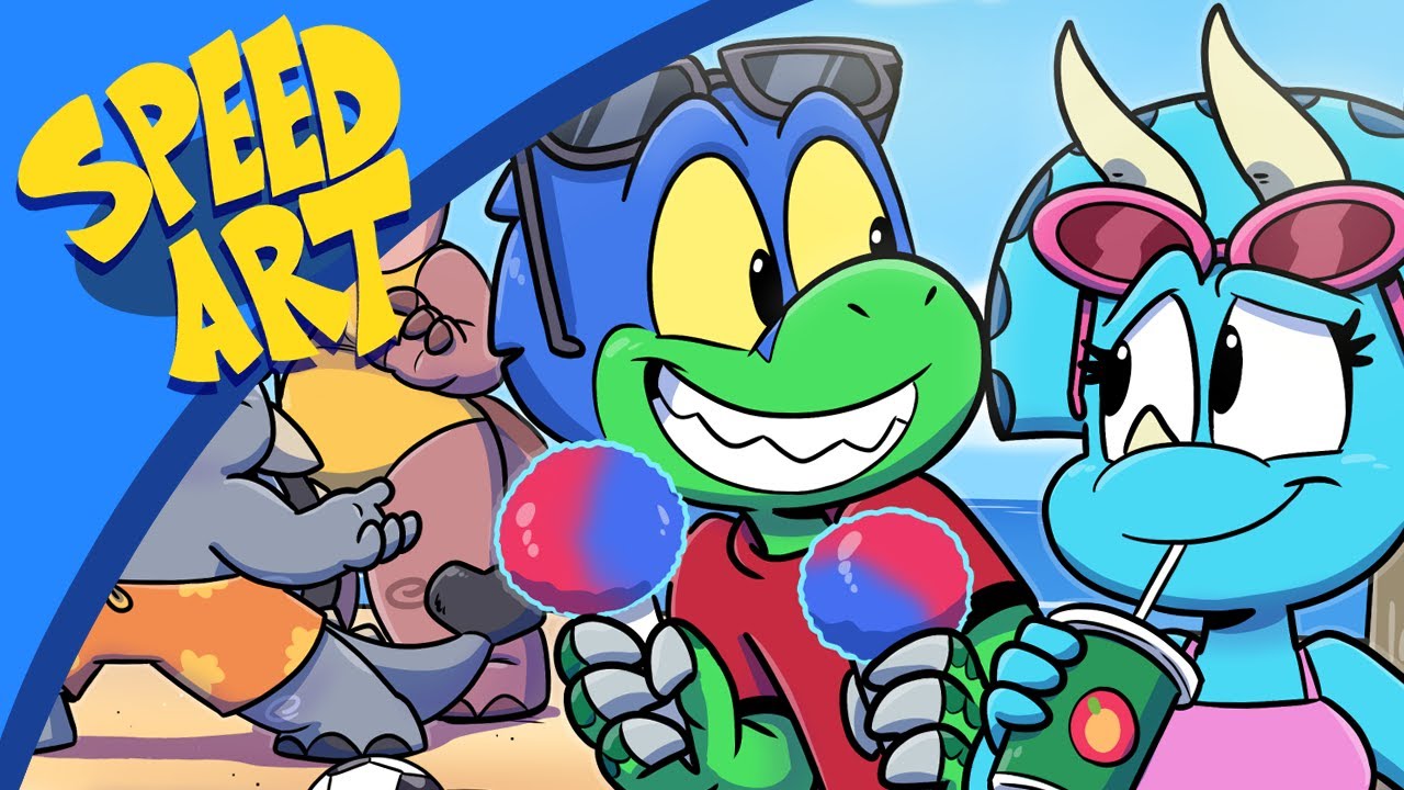 Speed Paint: Dinos on Vacation