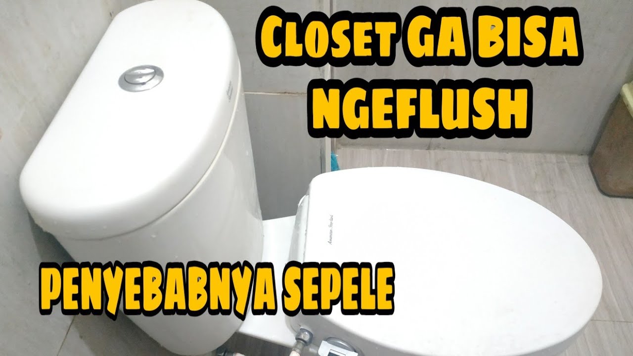 Toilet Duduk TOTO American Standard Rusak tidak bisa ngeflush ngegelontor Mampet