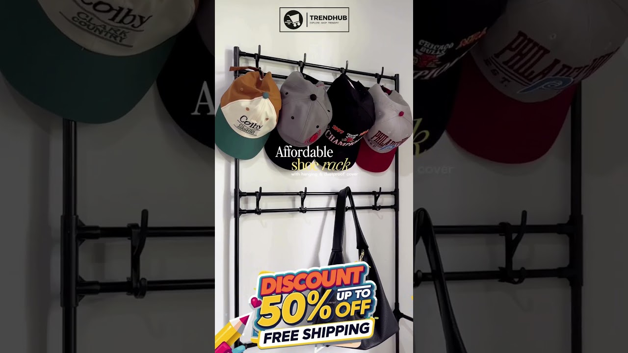 Say Goodbye to Shoe Mess | Dustproof Shoe Rack 🔥