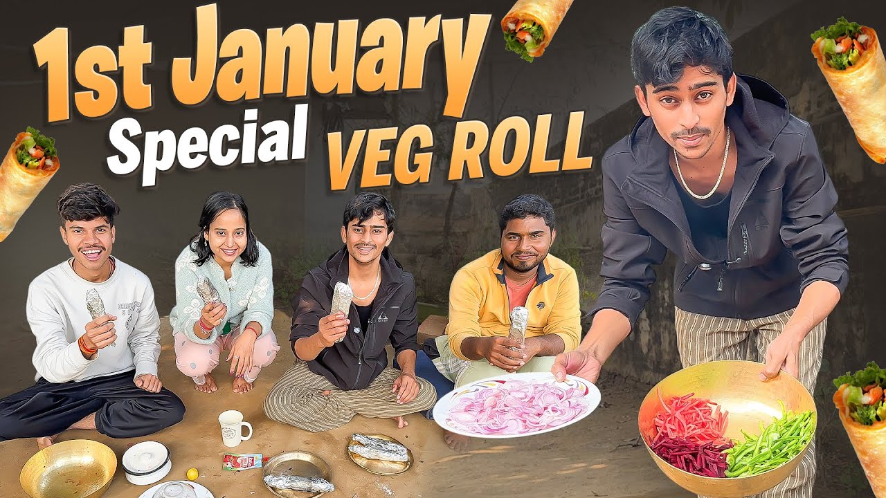 1st January special 😍 | Veg roll by shivam Pandey 