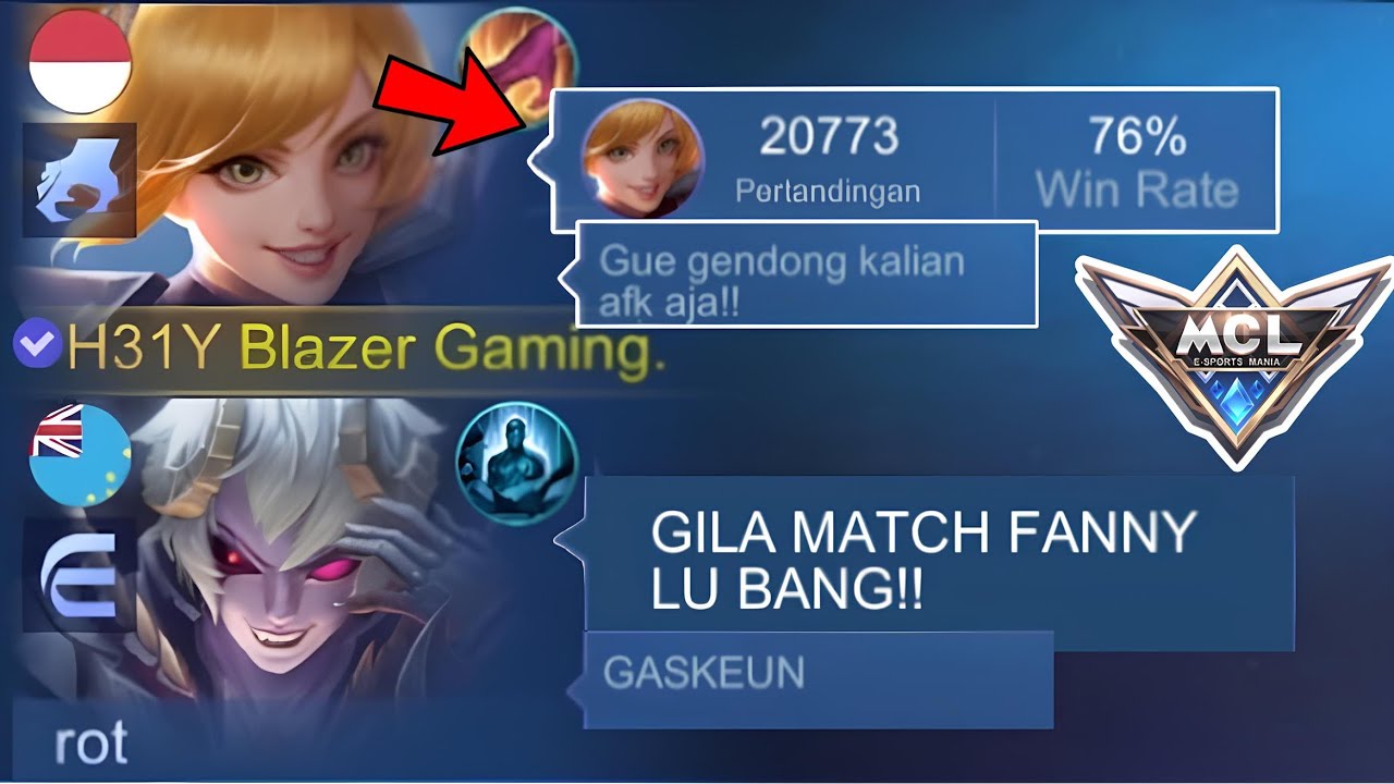 FANNY 20.000 RIBU MATCH SOMBONG DIDEPAN PUBLIC!! DAN INI LAH YANG TERJADI… - Mobile Legends