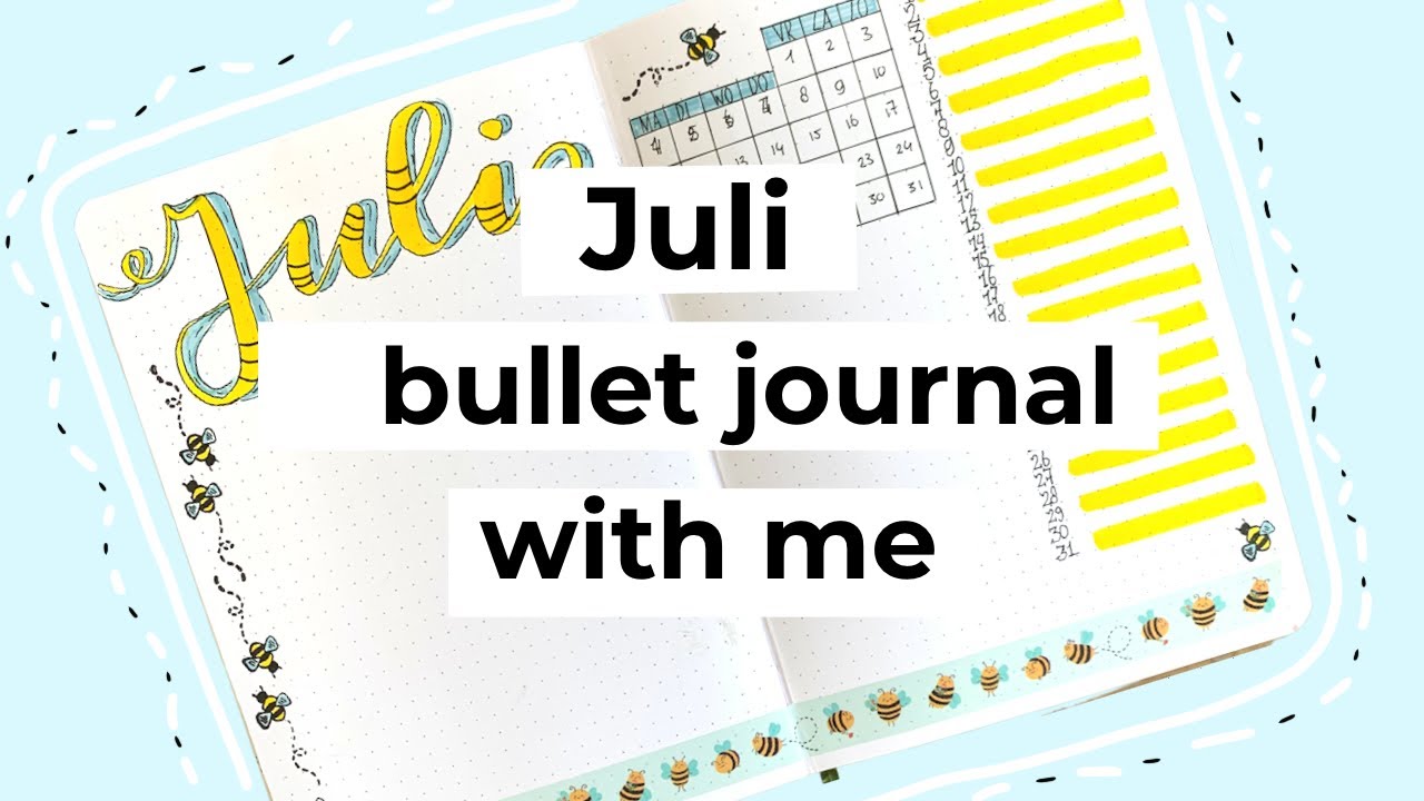 BULLET JOURNAL WITH ME // Setup voor juli in mijn bullet journal!