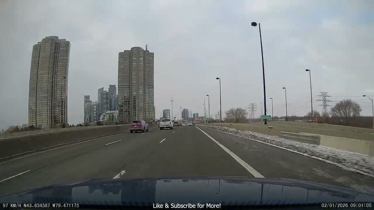 Absolutely No Congestion in Toronto on a Weekday (Gardiner Expressway, Highway 427, 409, 401)