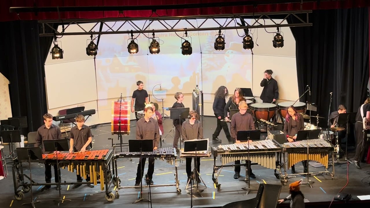 Moscow Idaho High School Percussion Ensemble, December 13, 2023