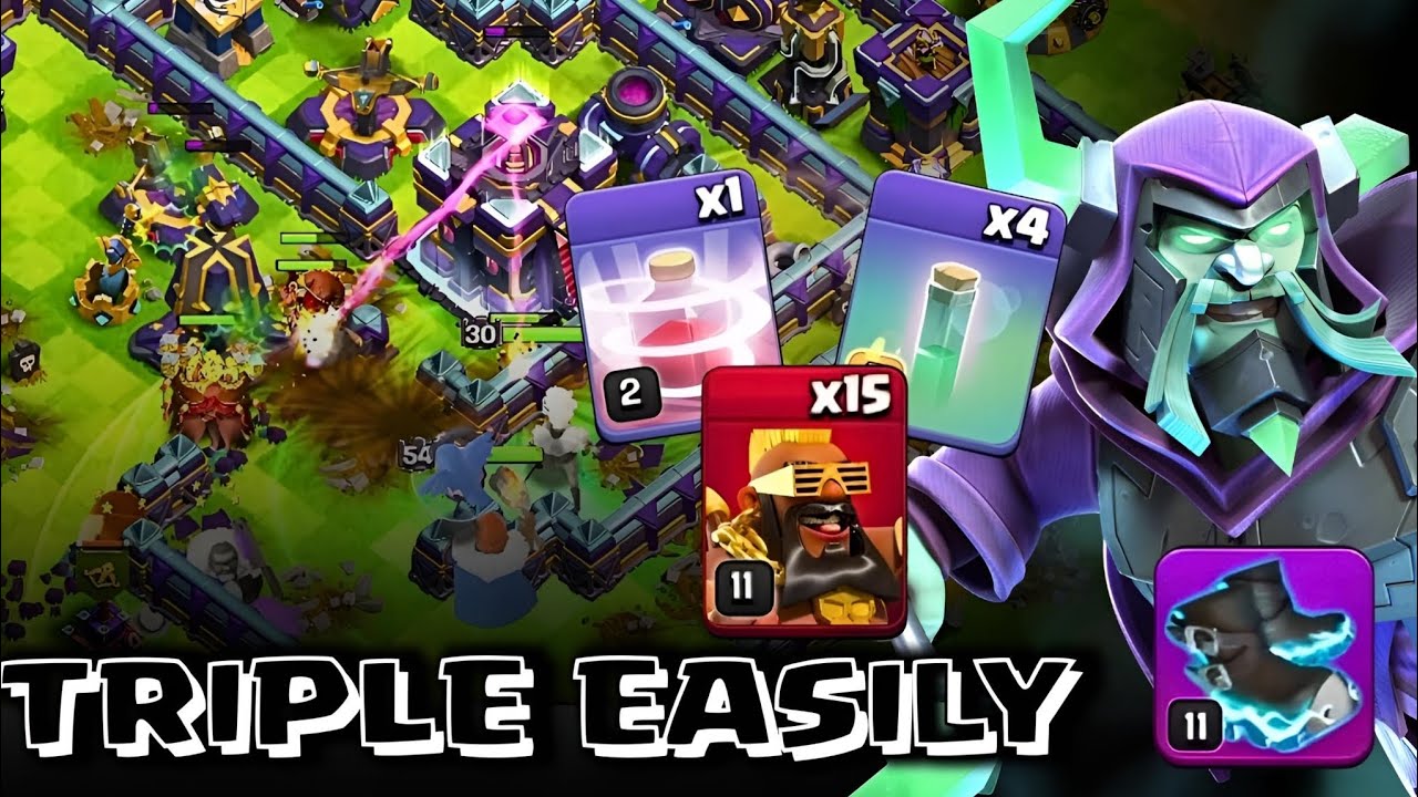 Best TH14 Attack Strategy! RC Charge + Super Hogs Wreck Bases | Clash of Clans
