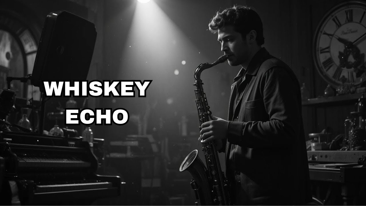 Whiskey Echo – Gritty Blues Storytelling | Slow Jazz Saxophone | Late Night Bar Blues