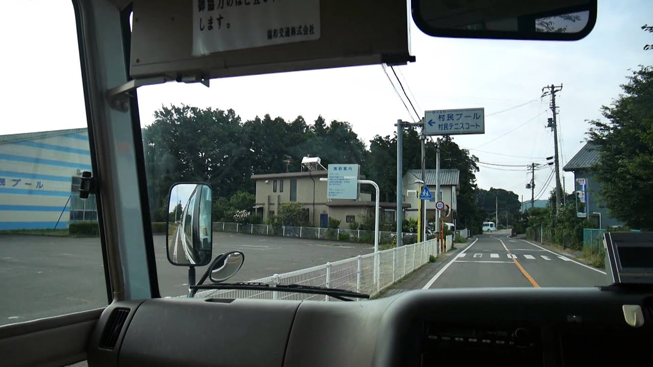【前面展望】岳温泉～地蔵面～本宮駅前【福島交通バス岳線_日本縦断中！】