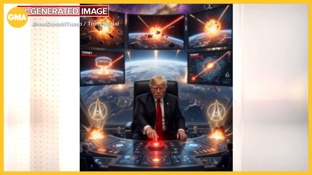Trump ramps up threats on Iran with AI images