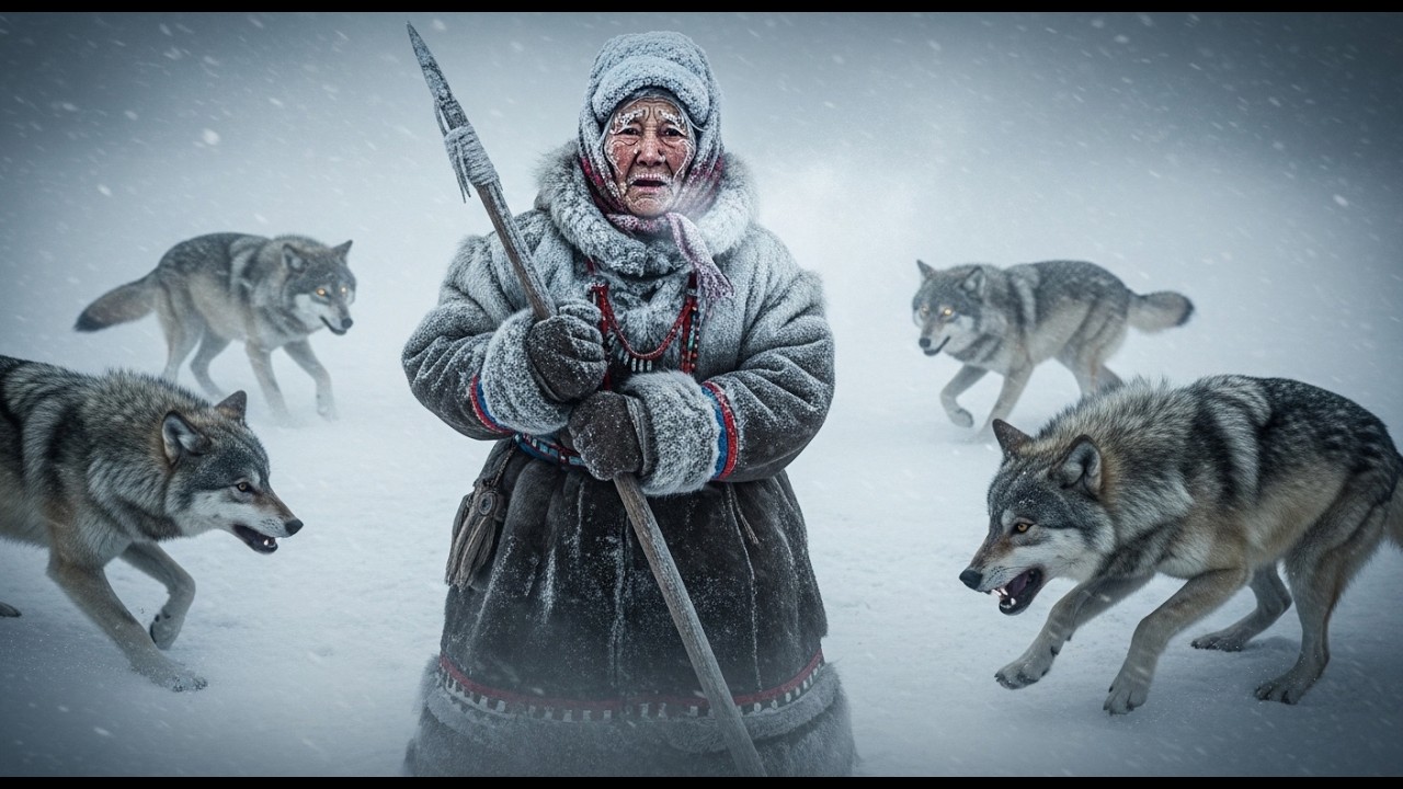 Trapped between Wolves and blizzard 92 year old