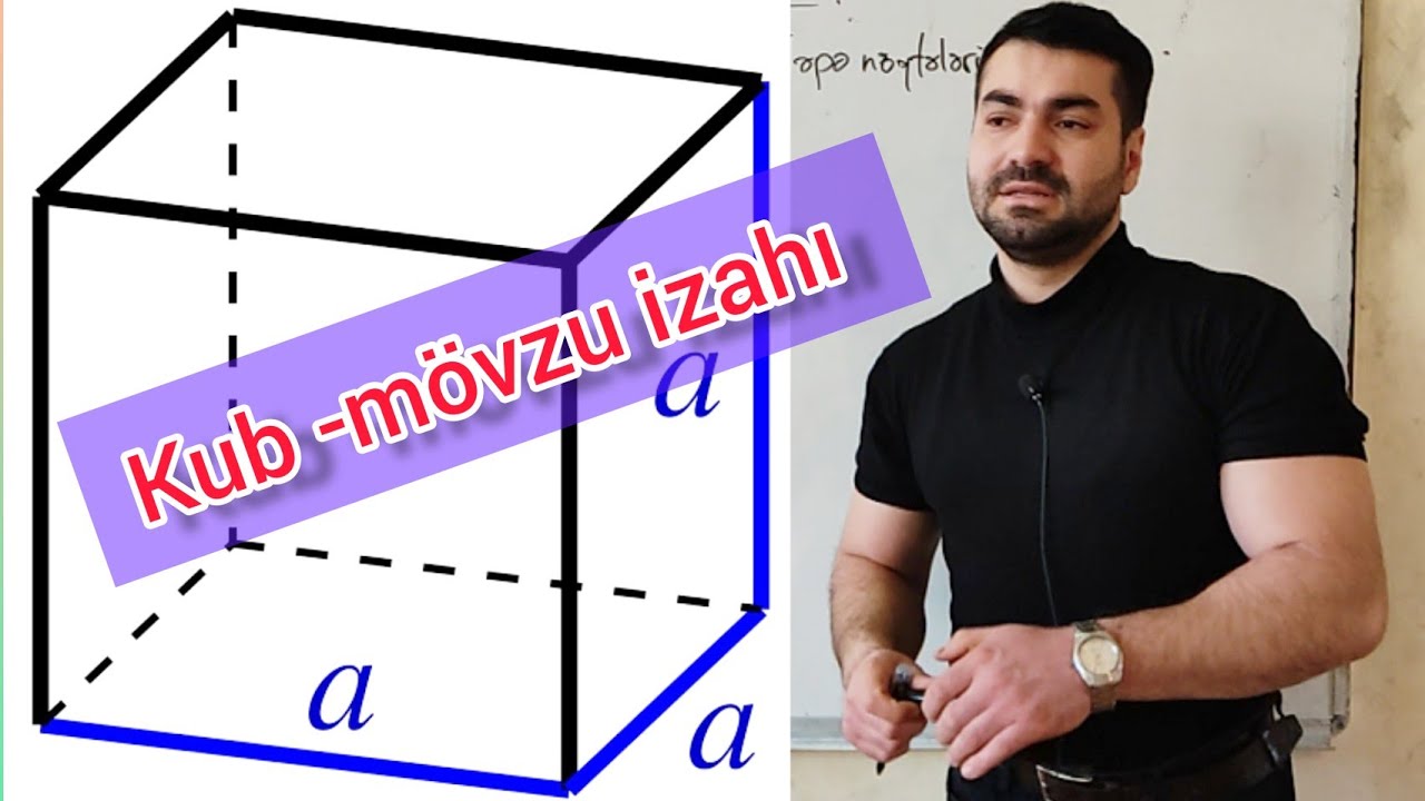 Kub,kubun yan səthinin sahəsi,kubun tam səthinin sahəsi,kubun həcmi-dərs izahı #riyaziyyat
