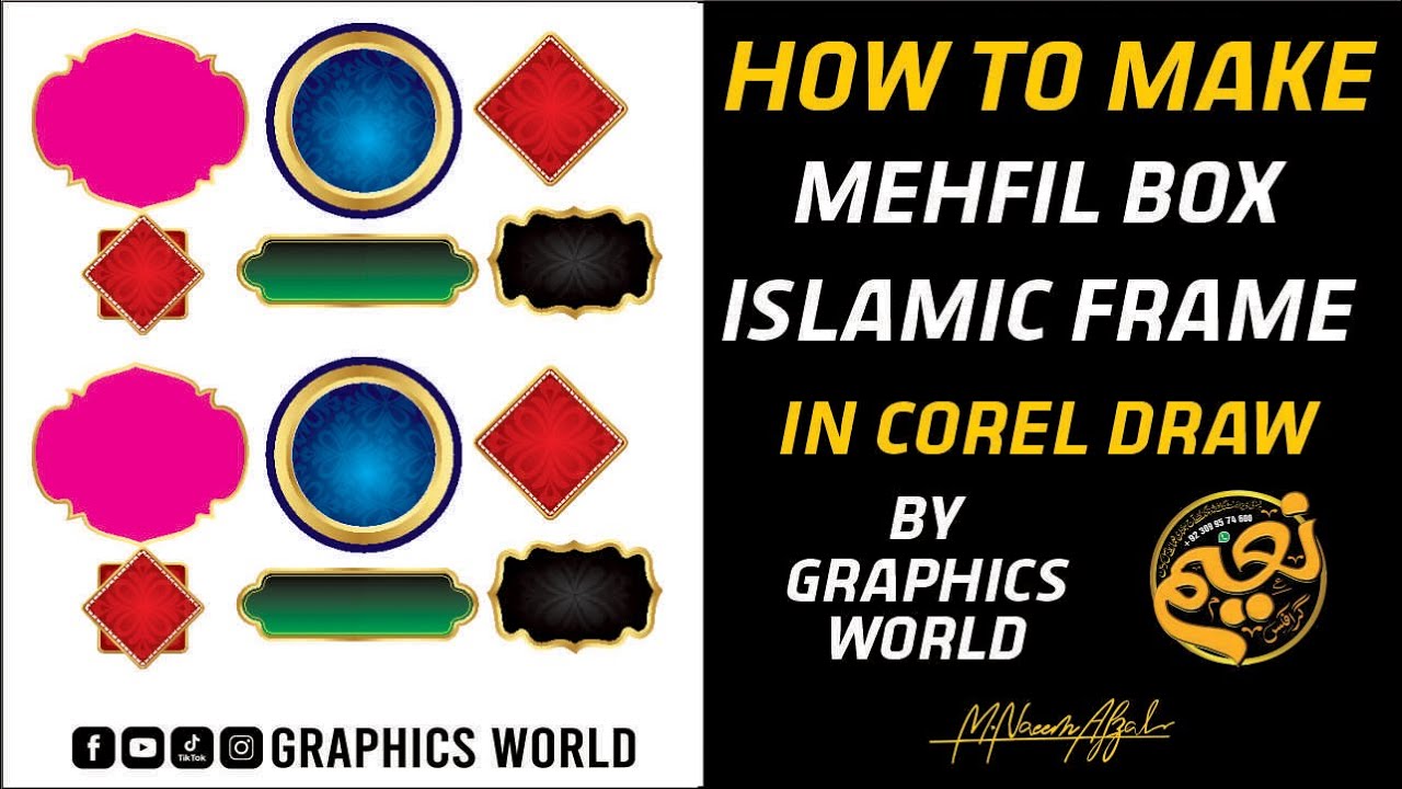 How to make islamic shapes In Corel Draw