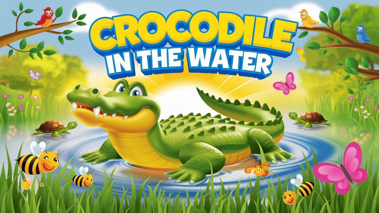 Crocodile in the Water | Fun Kids Song with Splashes & Smiles!